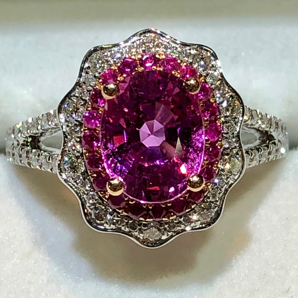 Incredible Pink selling Sapphire Ring